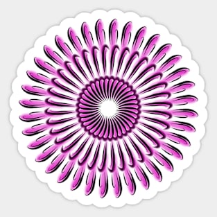 Purple Hook Flower Sticker